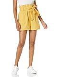 The Drop Women's Alba Loose-Fit Paperbag Waist Short, Ochre Yellow, S | Amazon (US)