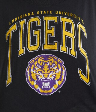 Louisiana State Cropped Boyfriend Graphic Tee | Aeropostale