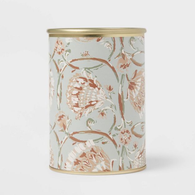 14oz Gold Tin with Childress Print Wrap Label Apple Chai Woodwick Candle Gold - Threshold™ | Target