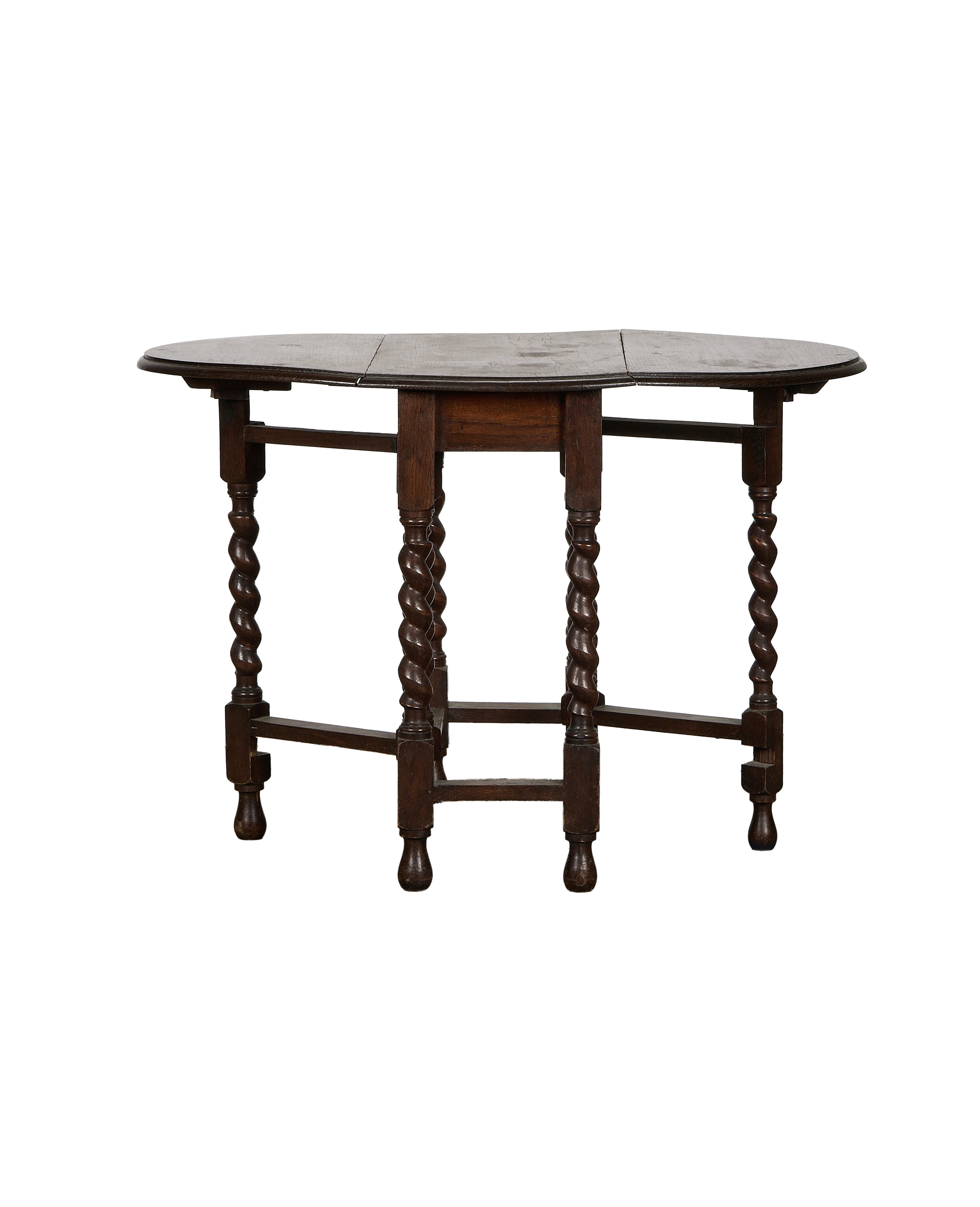 Barley Twist Drop Leaf Table | Olive Ateliers