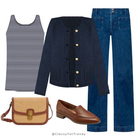 4 ways to wear a sweater jacket ✔️ I LOVE the Talbots Kate Cardigan and it comes in several colors.  I have recently added this sweater jacket in the indigo color to my closet and have styled it so many ways, dressy and casual. 🤍 

#modernclassicstyle #talbotspartner #travelwithTalbots #mytalbots