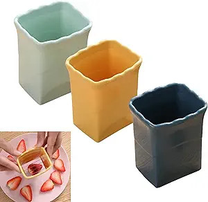 3 PCS Cup Slicer, 2025 New Egg Stainless Steel Strawberry Slicer, Egg Slicers, Strawberry Cutter,... | Amazon (US)