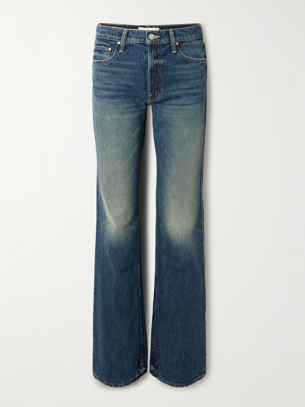 Mother - The Reifler Mid-rise Straight-leg Jeans - Blue | NET-A-PORTER (US)