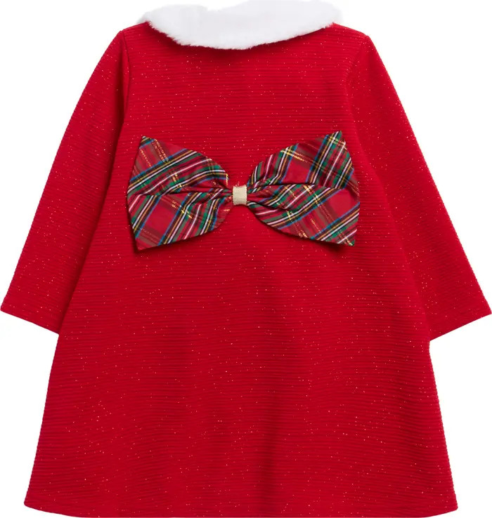 Kids' Party Dress & Faux Fur Collared Coat Set | Nordstrom Rack