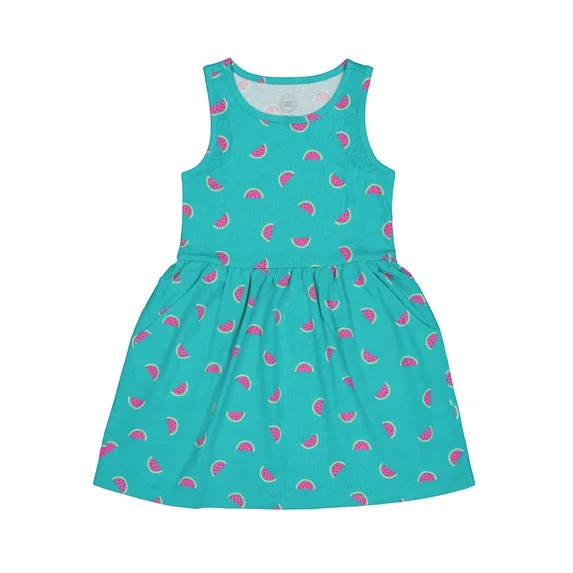 Wonder Nation Girls Tank Play Dress,Sizes Xs-LP | Walmart (US)