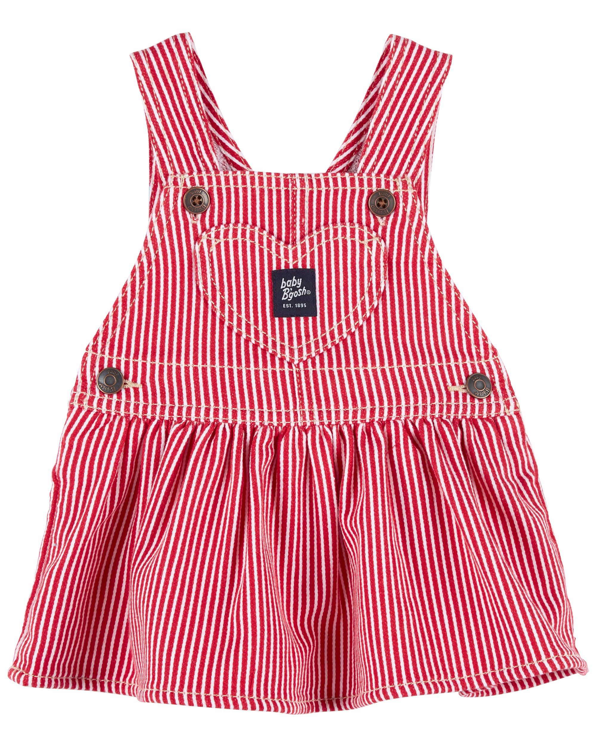 Baby Hickory Stripe Twill Jumper Dress | Carter's