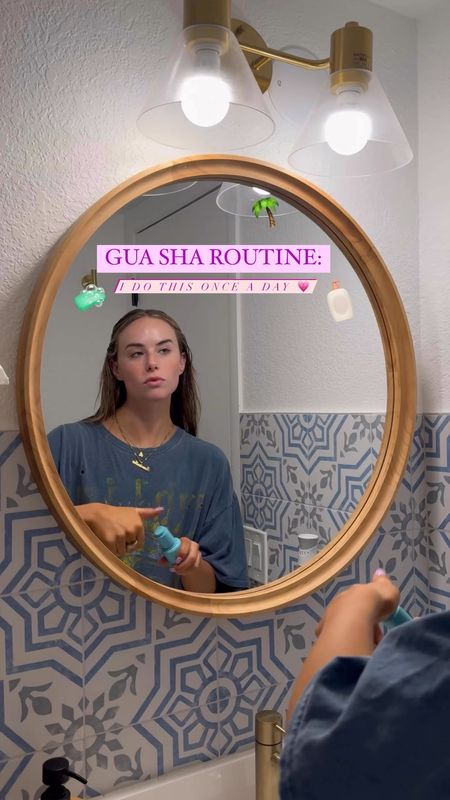 GUA SHA ROUTINE- I do this once a day to depuff my face and for a chiseled jawline!!