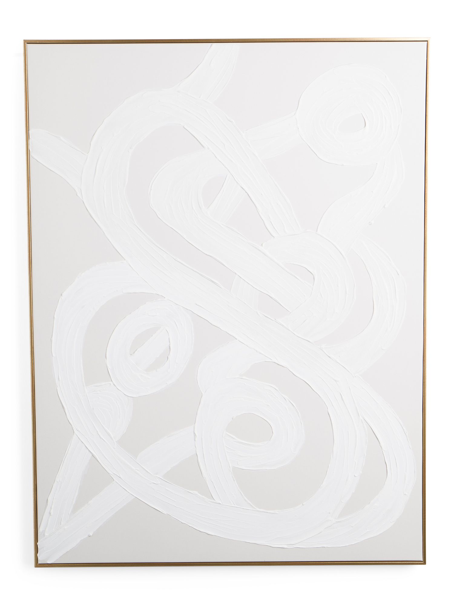 30x40 Tonal Plaster Loops Painting With Gold Frame | TJ Maxx