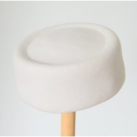 Pastel Grey Pillbox Hat/ Formal Hat For Women/ Pastel Dress Jackie Felt | Etsy (US)