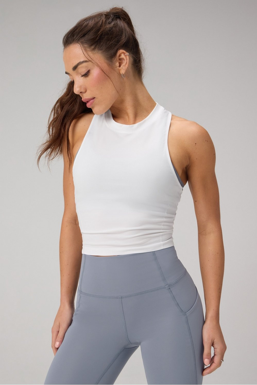 Feather Tech+ Racerback Cropped Tank | Fabletics