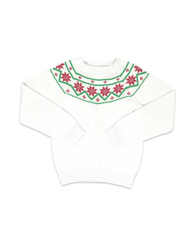 Cozy Up Sweater - Sterling White, Christmas | Lullaby Set