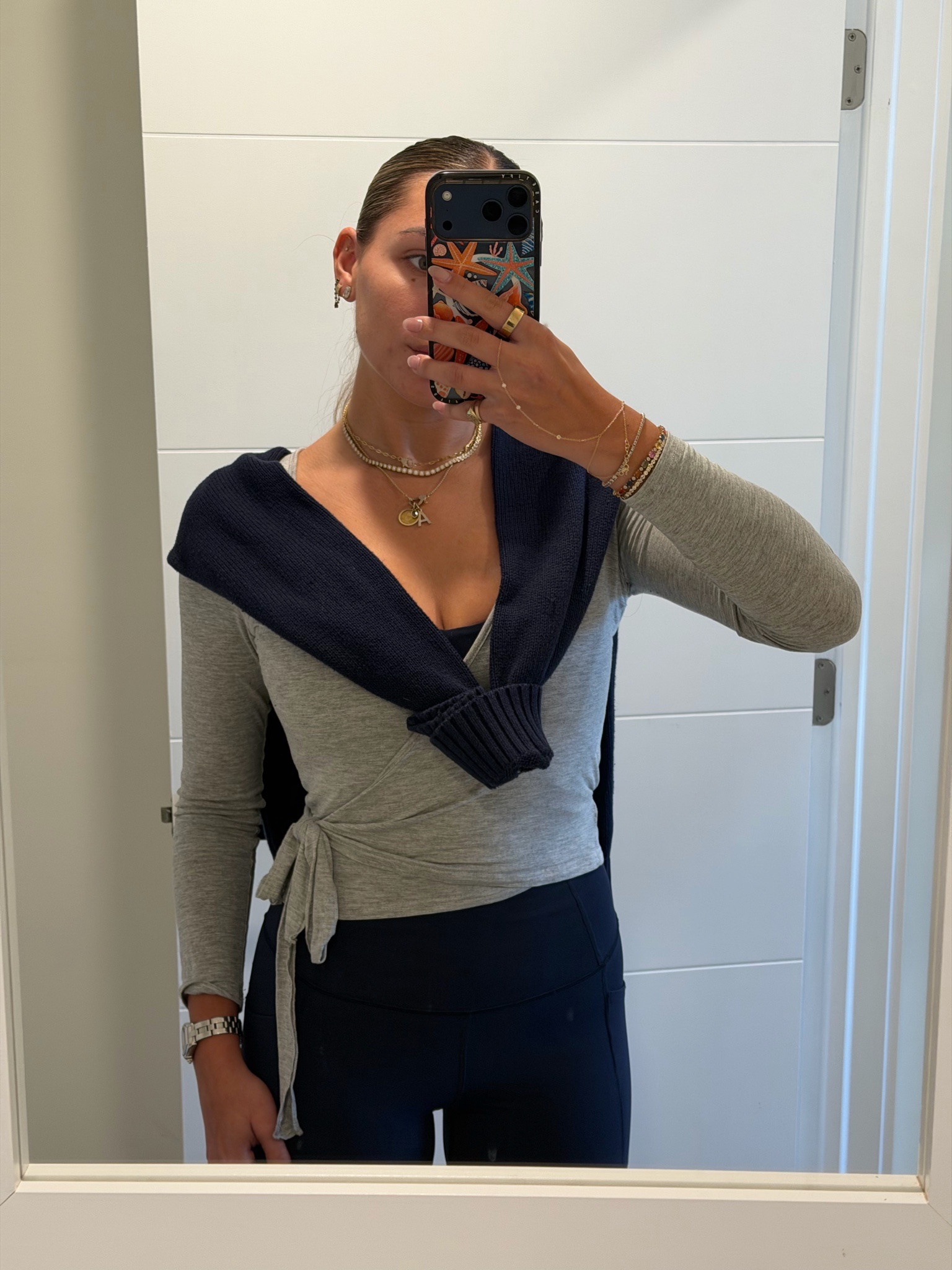 Amazon favorites 
Amazon workout set 
Grey wrap top 
Navy workout set 
Preppy workout outfit 
Gym to work 


#LTKActive #LTKdayinmylife #LTKSeasonal