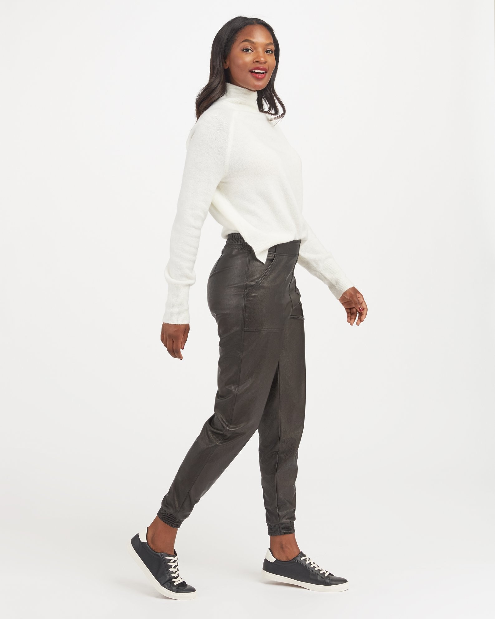 Leather-Like Jogger | Spanx