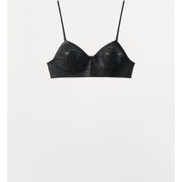 Zara - 100% Leather Top - Black - S - Woman | Zara US