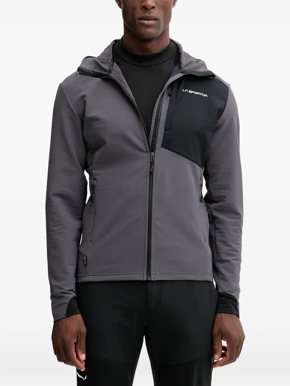 La Sportiva logo-print hooded performance jacket - Grey | Farfetch Global