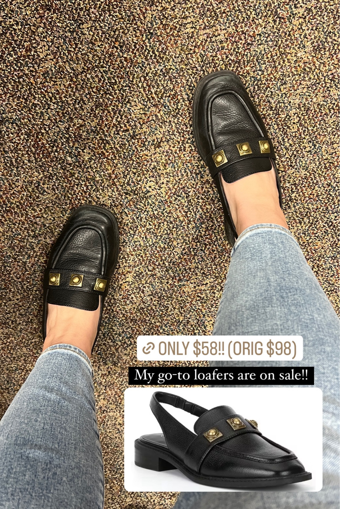 My favorite loafers are on major sale (40% off)!! I love these modern loafers because of the sling back and ornament detailing! 

#LTKshoecrush #LTKfindsunder100 #LTKsalealert