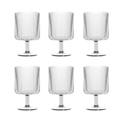 Laya Fluted Acrylic Goblet | Wayfair North America
