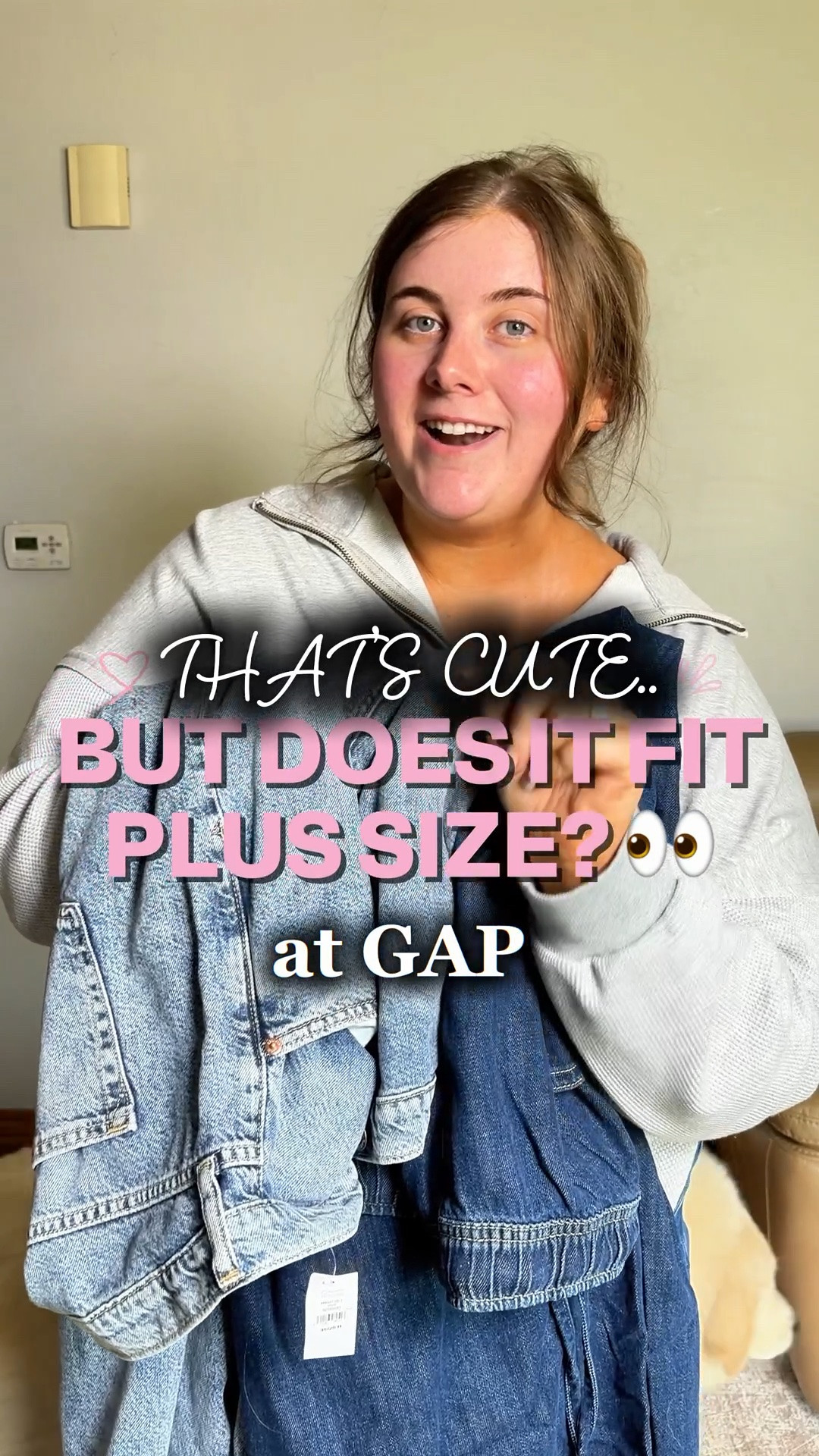 GAP denim try-on as a size 18/20 👖🤎 Trying a few different styles to see what actually works on my plus size body — and there were definitely some GOOD ones. I’m 5’8 and normally a size 20 in jeans!

Sizing:
• Barrel jeans: XXL Tall in both pairs
• Button-front jeans: 35
• Sweatshirt: 3X

Everything is linked here to shop! 🫶

#LTKPlusSize #LTKSaleAlert #LTKootd