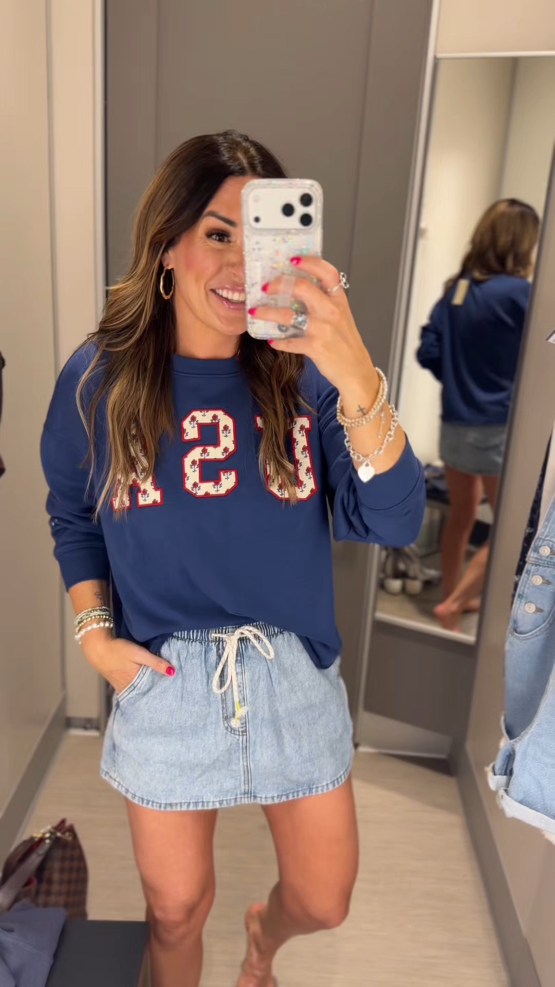 Target New Arrivals! I’m 5”6 for reference, usually a 24/25 in bottoms or 0/2, 32D. 

USA Sweater: Small 
Skirt: XS
Brown Tank: Small 
Barrel Jeans: 2
Blue Tank: XS
Brown Twist Top (off the shoulder): S
Bathing Suit: XS
Overalls: XS
Black Open Knit Top: XS

#LTKmomlife #LTKgrwm #LTKdayinmylife