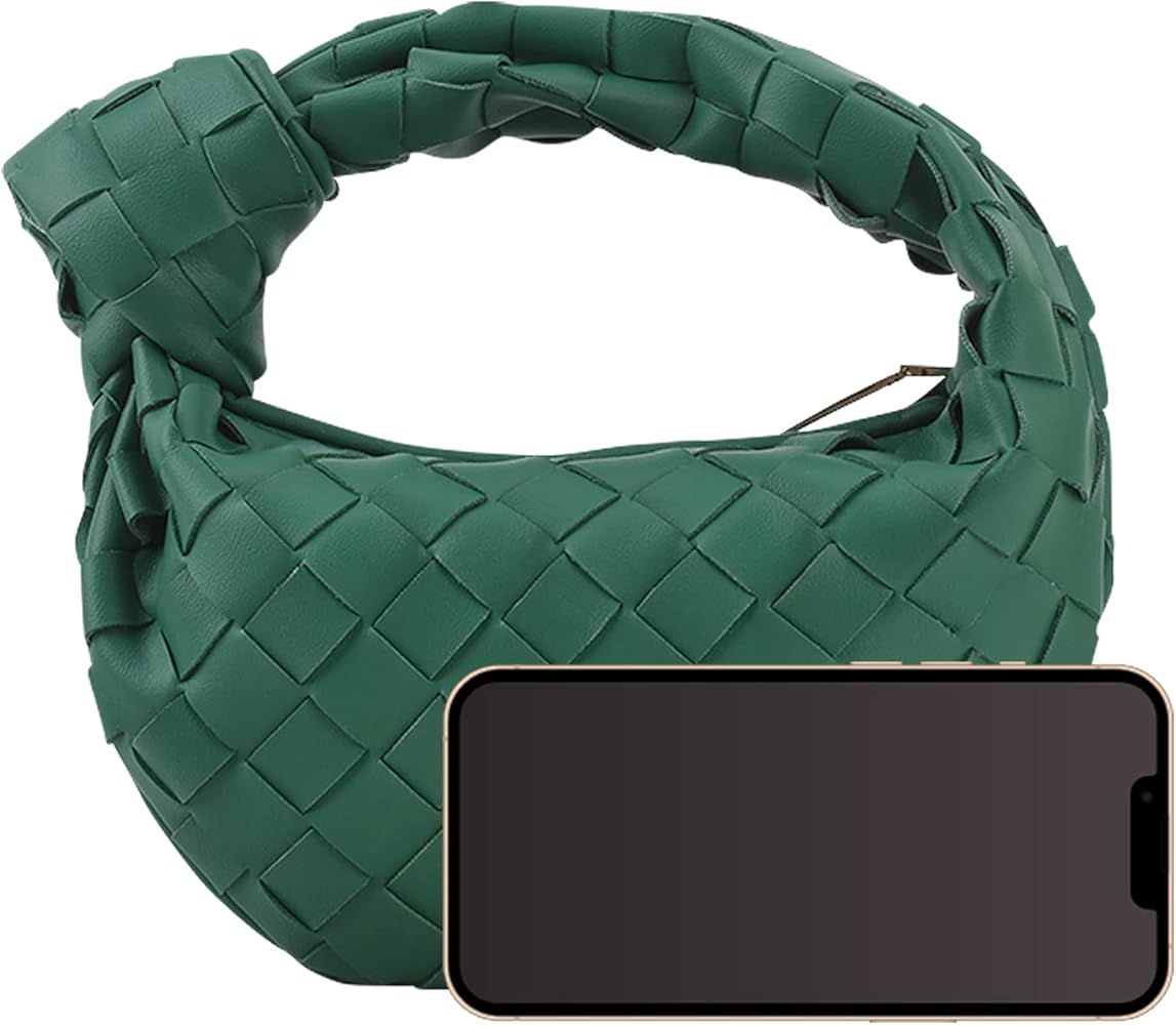 Amazon Prime Fashion Designer Lookalike Handbag Purse Woven Teen Bottega Veneta Mini Jodie Dupe Bag | Amazon (US)