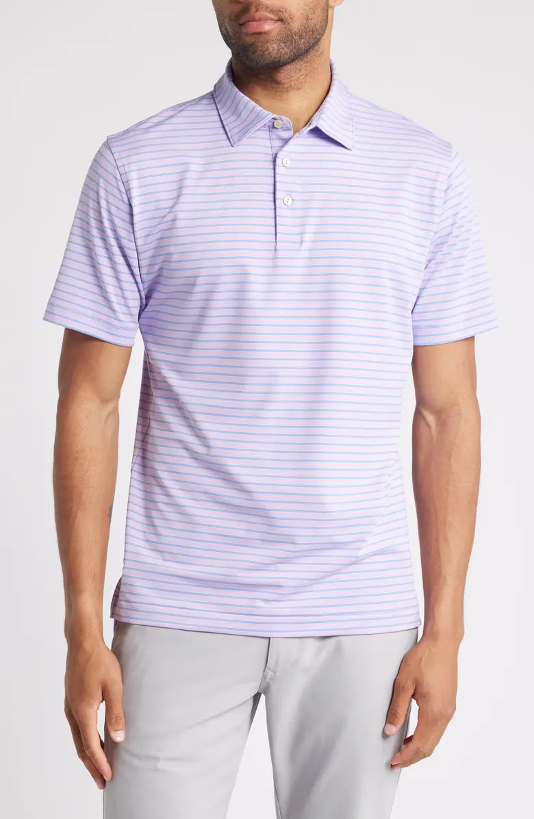 Peter Millar Russell Stripe Jersey Polo | Nordstrom | Nordstrom