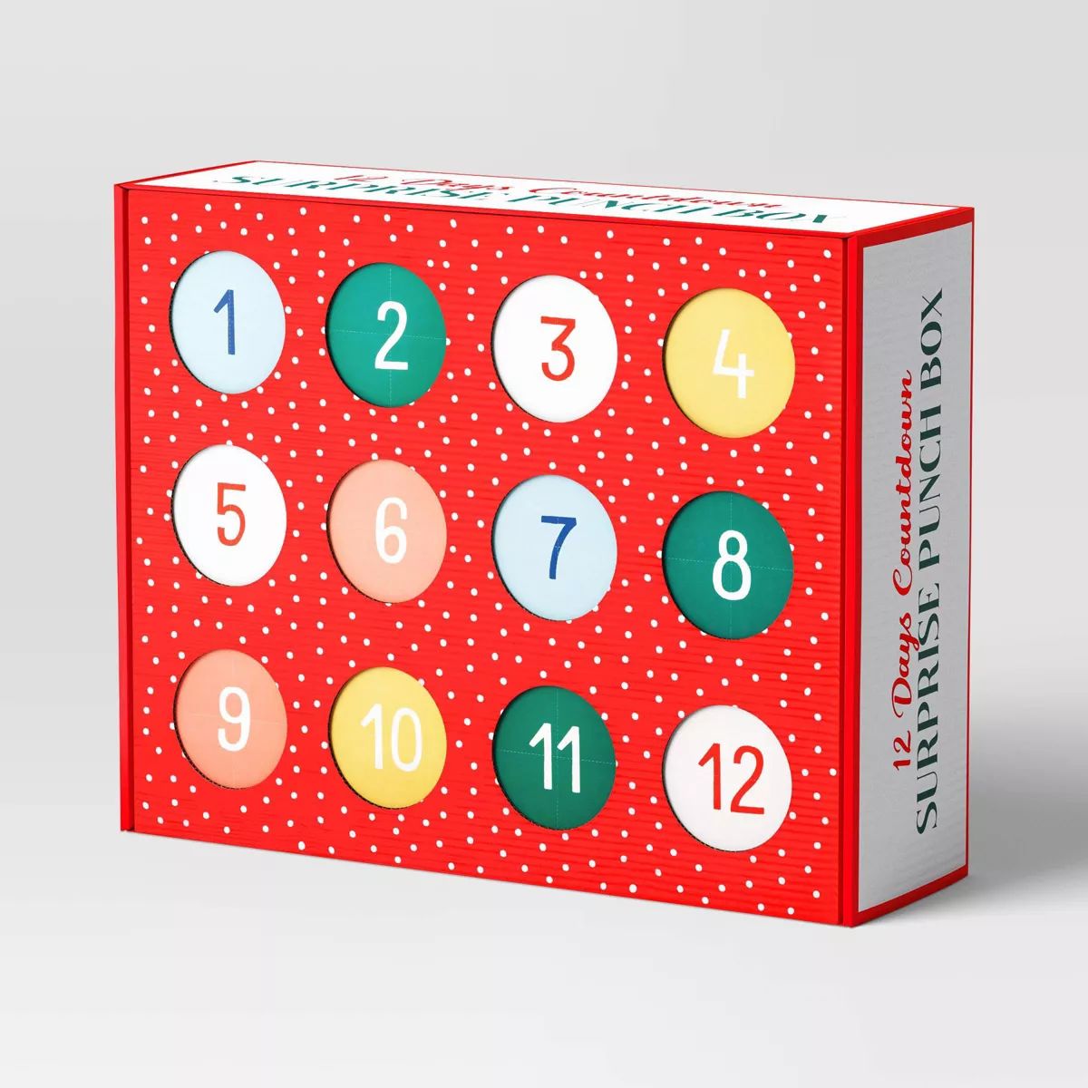 13"x16.5" Christmas Countdown Punch Box Red - Wondershop™ | Target