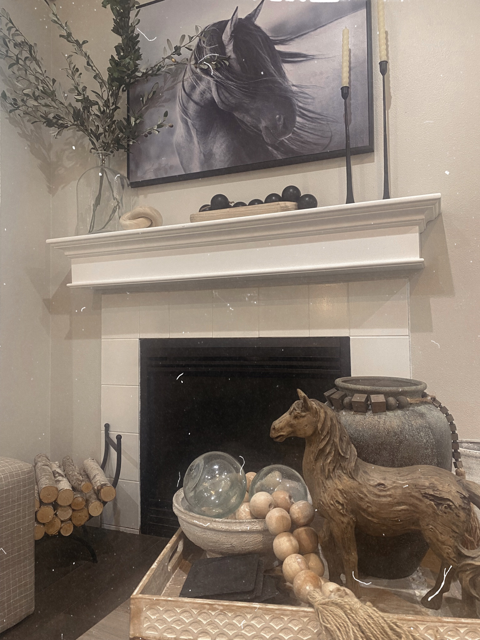 Neutral home, equestrian decor, Pottery Barn, Target home, Threshold x Studio McGee, living room, mantle styling 

#LTKhome #LTKunder100
