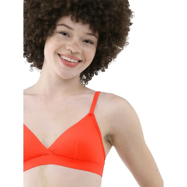 No Boundaries Fit Stretch Triangle Bralette, Sizes XS-3XL | Walmart (US)