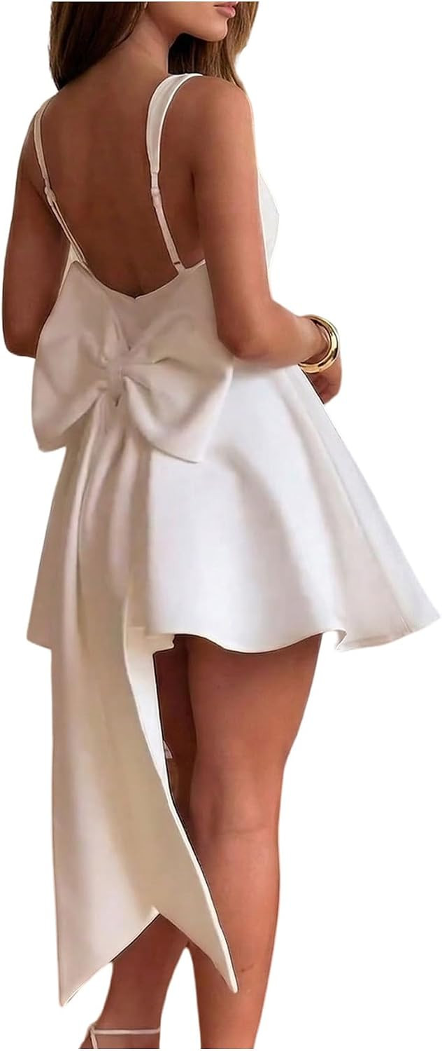 SHENHE Women's Square Neck Bustier Mini Dress A Line Flare Party Dress | Amazon (US)