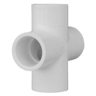 1/2 in. x 1/2 in. x 1/2 in. x 1/2 in. PVC SxSxSxS Cross Fitting | The Home Depot