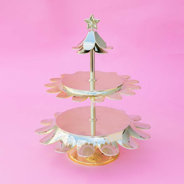 Packed Party 2-Tier Christmas Tree Dessert Stand | Walmart (US)