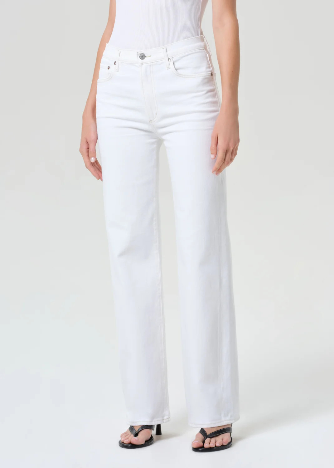Harper Straight Jean (Comfort Stretch) in White Wash | AGOLDE