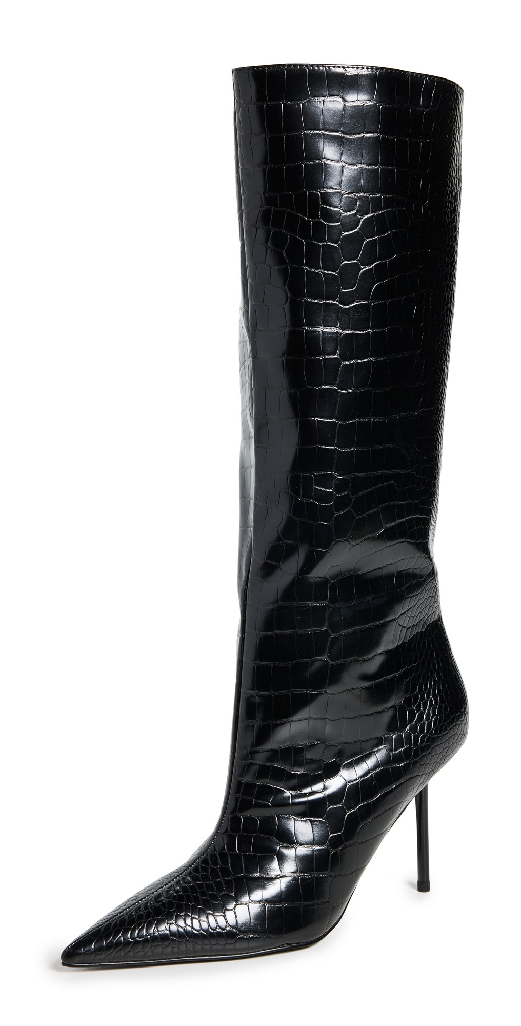 Good American Croc Boots Black 10 | Shopbop