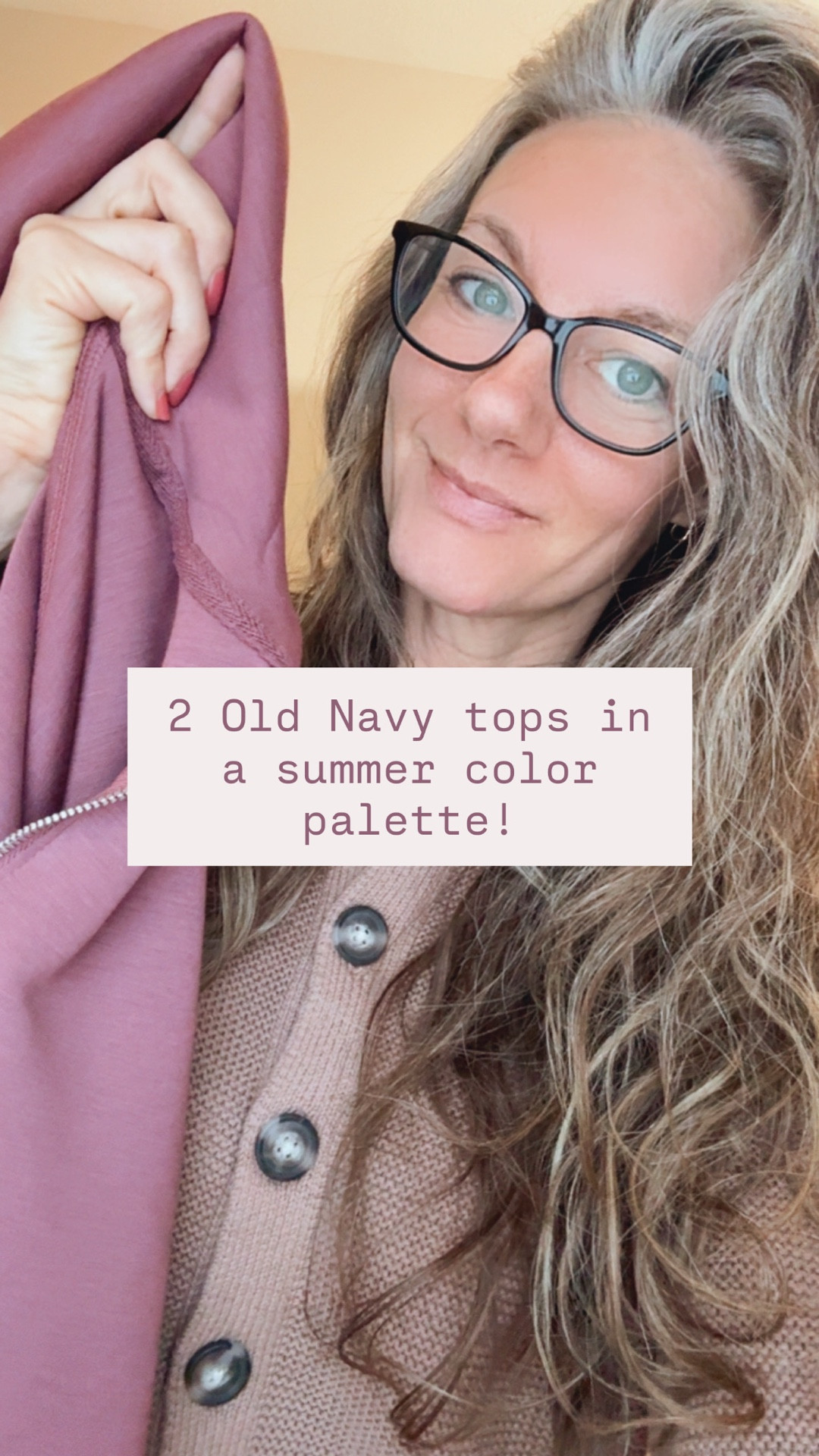 As I buy new things, I try to consider choosing colors that I never would’ve chosen before simply because they fit my color palette (summer), and just because I wouldn’t choose it on the hanger, doesn’t mean I shouldn’t choose it next to my skin! If you wear things in your palette, you automatically look better. Yup, that’s what said (bc the experts have proven that). 

Old navy had 2 sweater options perfect for the smoky summer tones and one was a scuba type half zip in rosette and the other was a button sweater in a mauve brown. 

#LTKOver40 #LTKootd #LTKmomlife