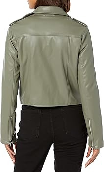 The Drop Women's Heather Faux Leather Moto Jacket | Amazon (US)