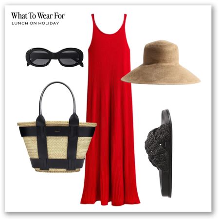 Trending: red ❤️

Midi dress, summer outfits, h&m, ribbed dresses, basket bag, beach holiday, straw hat, sandals 

#LTKeurope #LTKstyletip #LTKsummer