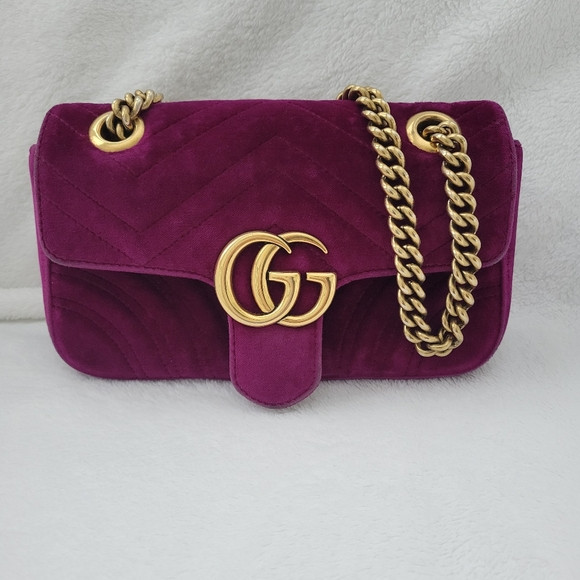 Authentic Gucci GG Marmont Velvet Shoulder Bag | Poshmark