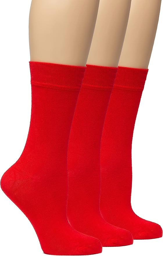 HUGH UGOLI Womens Soft Bamboo Dress Socks, Thin Crew Socks for Business, Trouser & Casual, Non-Bi... | Amazon (US)