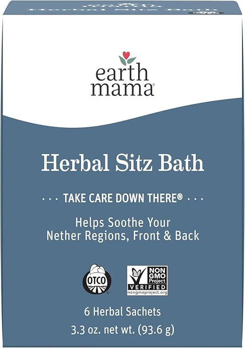 Earth Mama Herbal Sitz Bath Sachets - 6 Count - Soothing Sitz Bath With Witch Hazel & Calendula -... | Amazon (US)