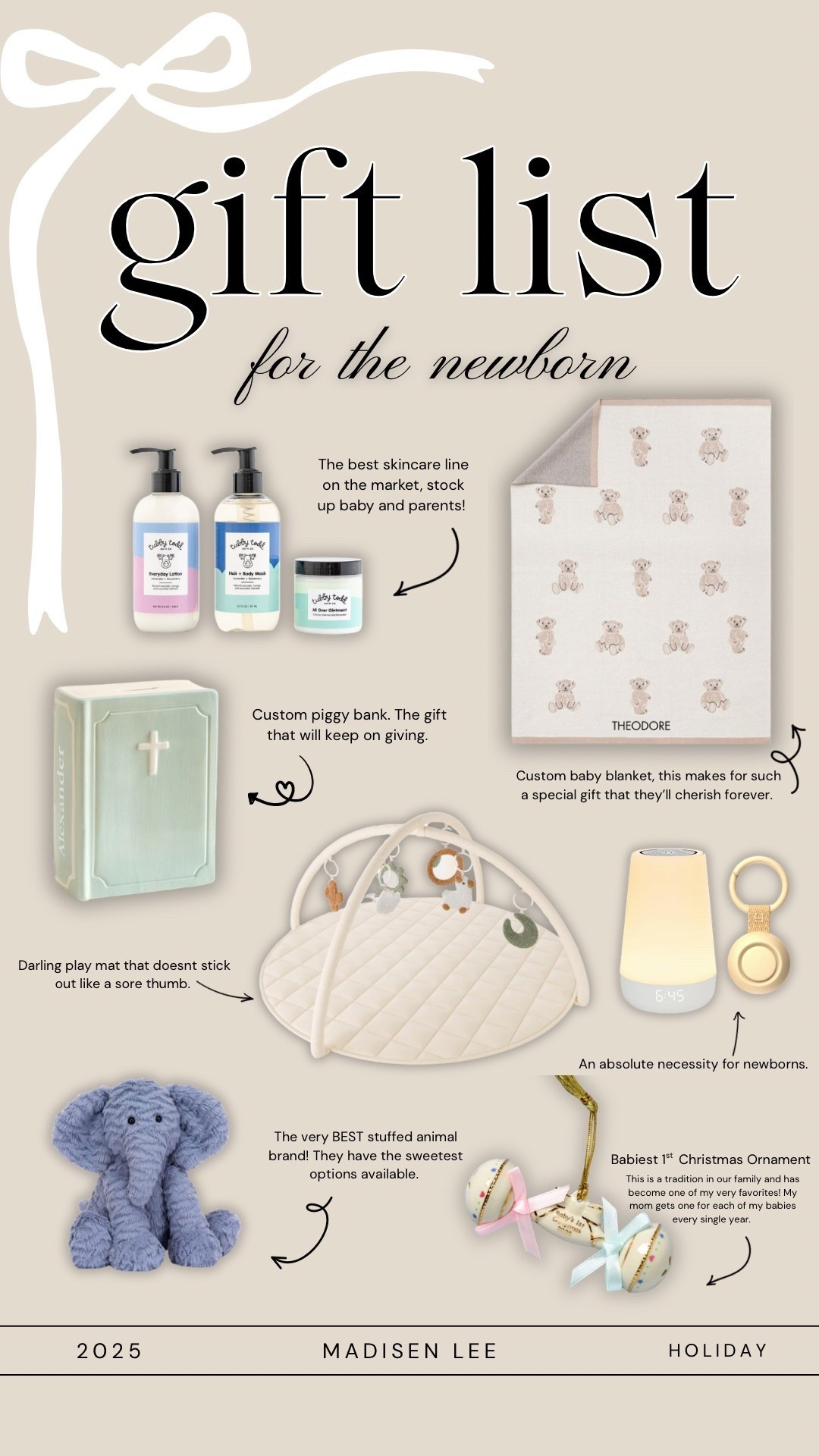 Newborn Christmas Gift Ideas 

#LTKHoliday #LTKCyberWeek #LTKGiftGuide