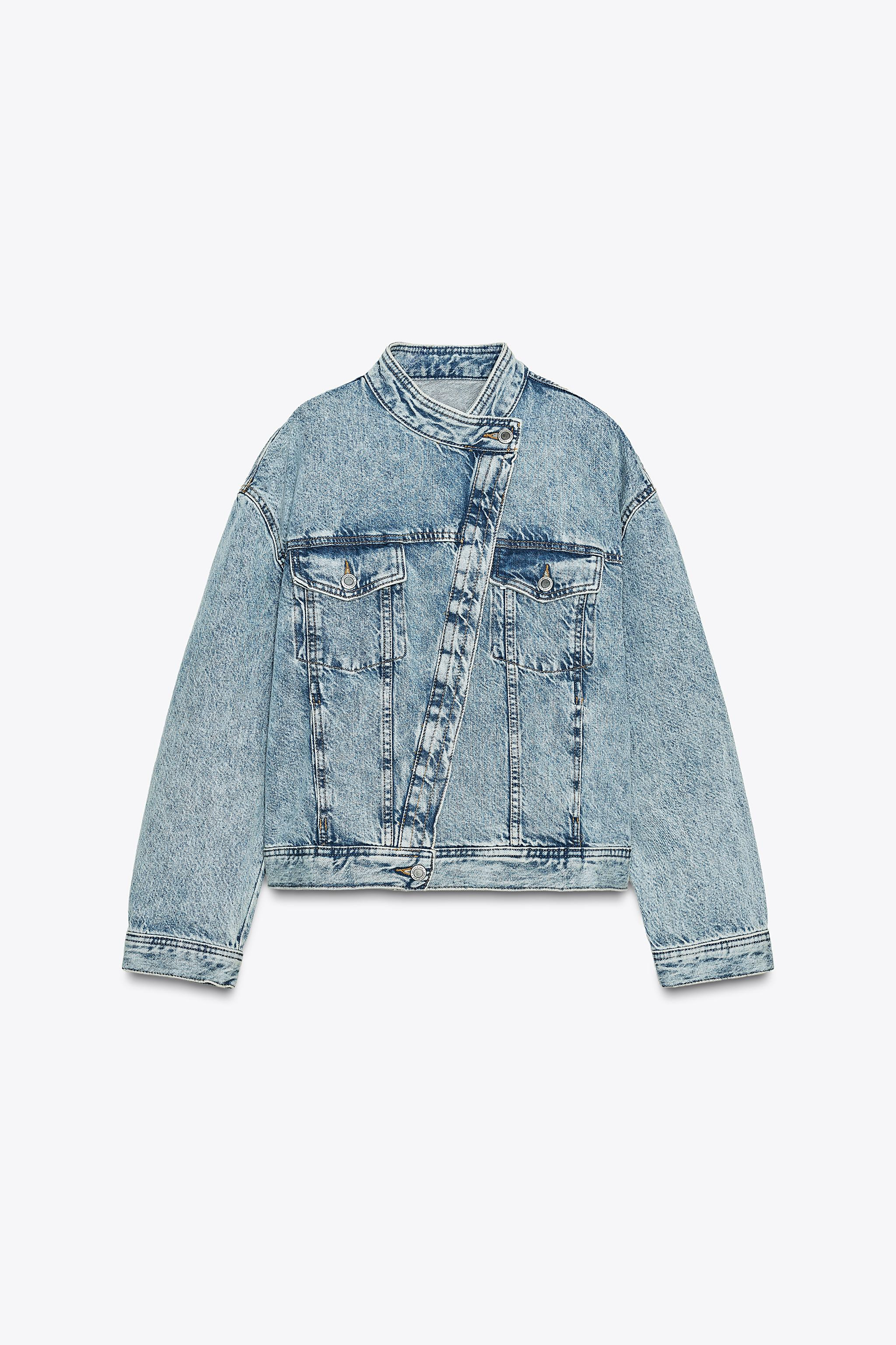 ZW COLLECTION DOUBLE-BREASTED DENIM JACKET | Zara US