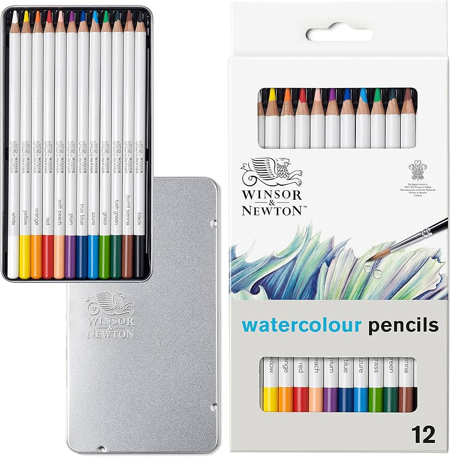 Winsor & Newton Studio Collection Artist Pencils, Watercolor Pencils, Set of 12 | Amazon (US)