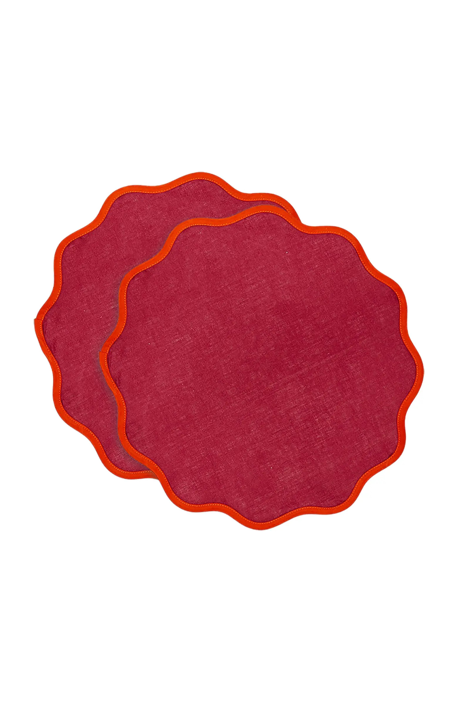 La DoubleJ Cloud Placemats Set Of 2 Rainbow Raspberry | Nordstrom | Nordstrom