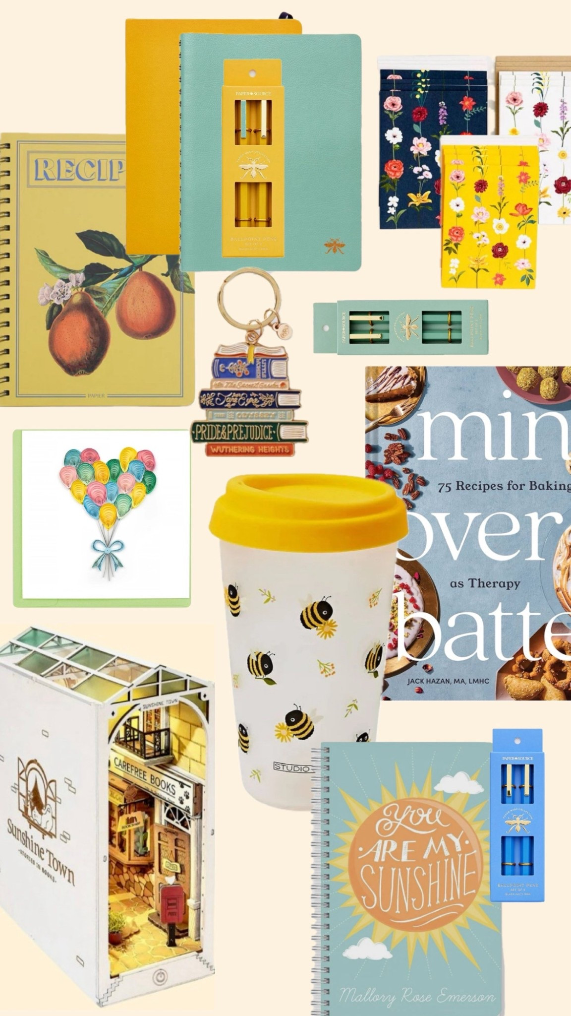 Paper Source haul! All of these just make me smile, but I gotta be careful when I walk into the store, I never leave empty-handed. Giftgiving is definitely one of my love languages, and I love to buy as I go, instead of searching for the perfect gift last minute. This yellow collection just made me smile! A little bit for everyone in your life - the hobbies, the cook, your readers,  your writers, your coffee lovers, everyone’s included! 🎁

#LTKFamily #LTKHome #LTKFindsUnder100