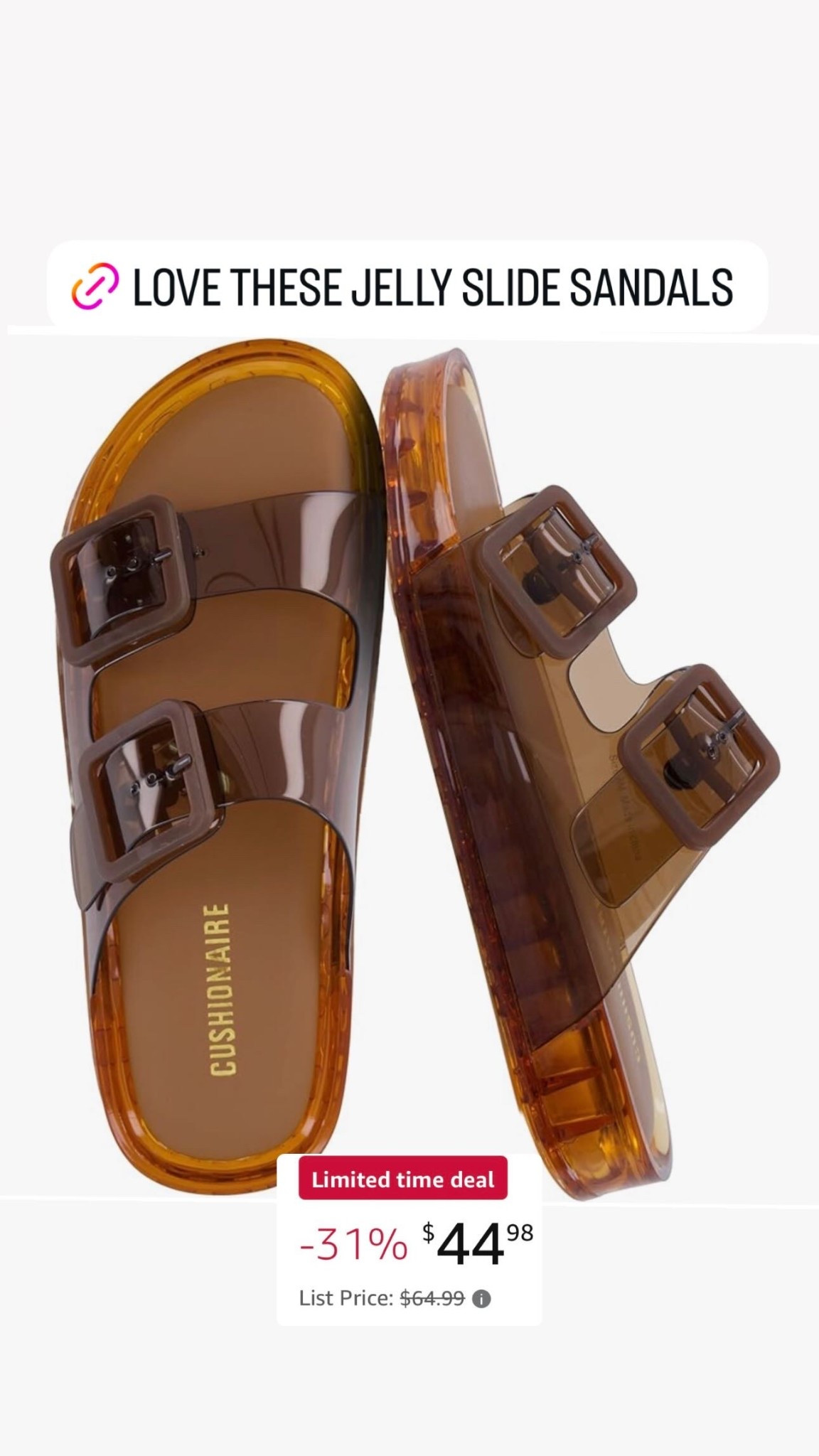 Jelly slide sandals on sale for under $45

#LTKSaleAlert