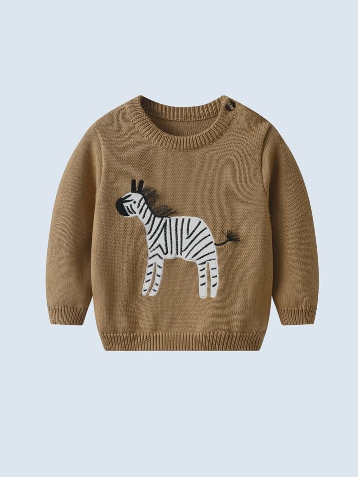 Baby Boy Sweater, Lovely Little Horse Design, Warm And Comfortable, Suitable For Daily Wear And T... | SHEIN