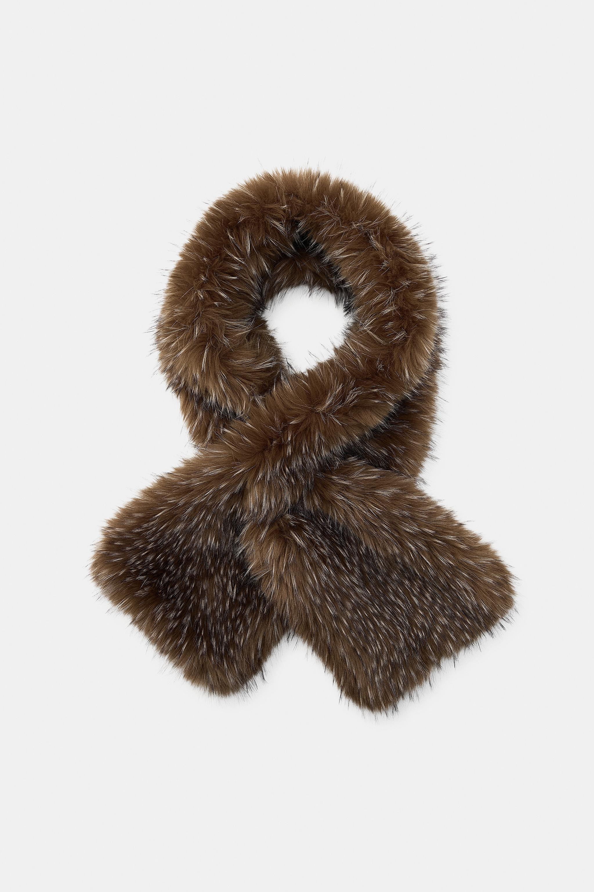 MARLED FAUX FUR SCARF | Zara US