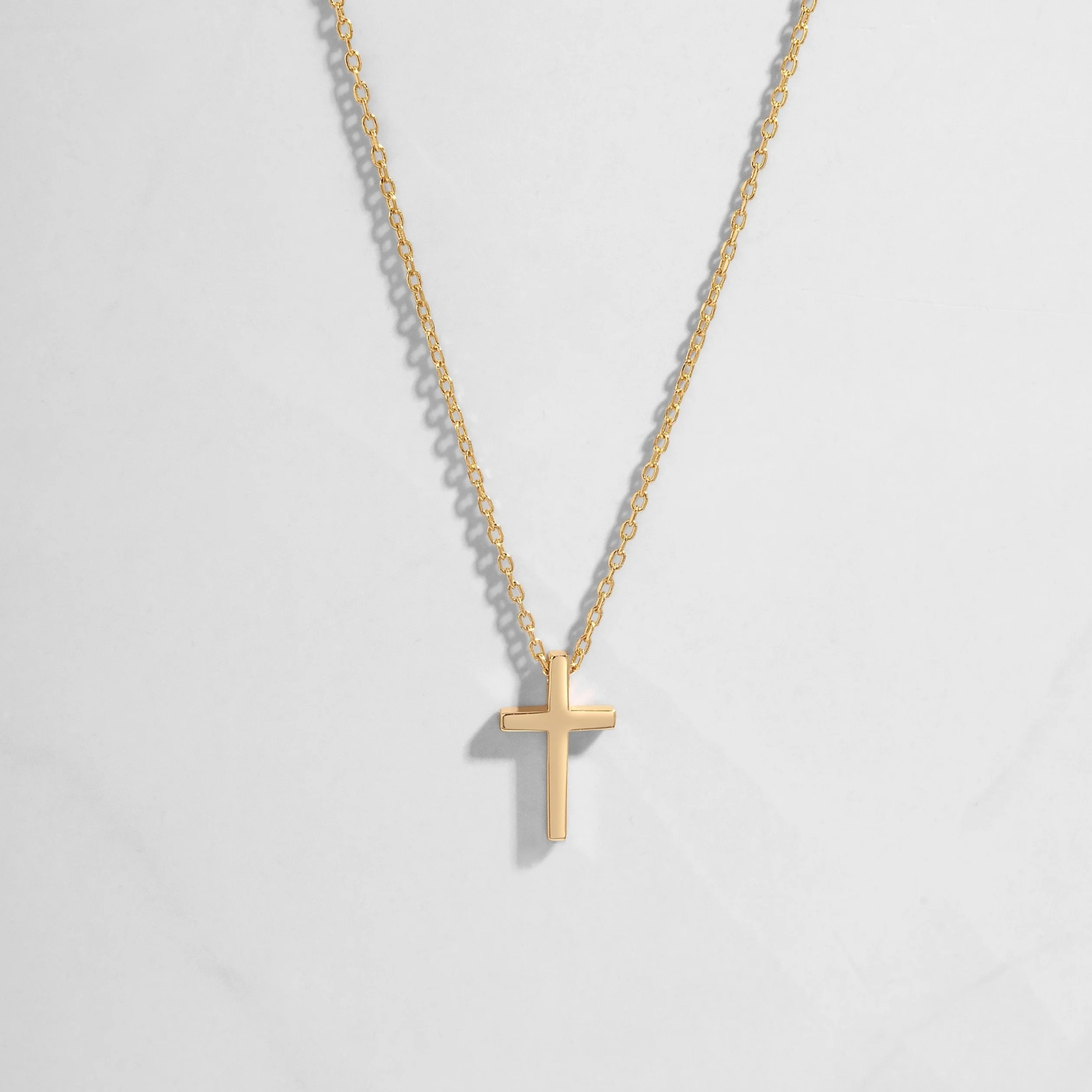 Plain Cross Necklace in Gold or Silver | Sami Jewels | Sami Jewels
