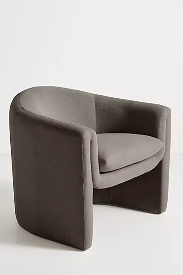 Linen Sculptural Chair | Anthropologie (US)