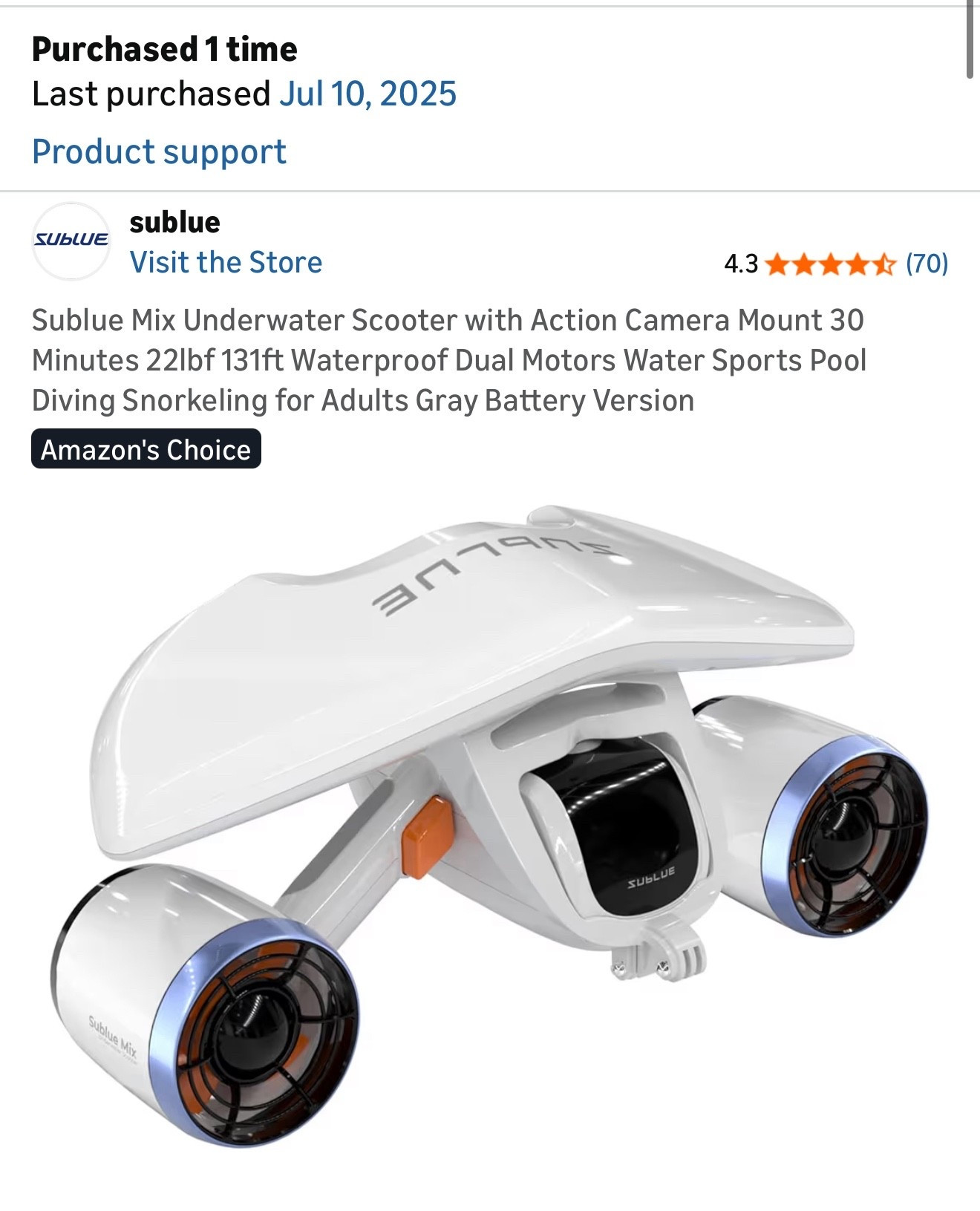 This water scooter is a crowd favorite during the summer!!  

#LTKHoliday #LTKGiftGuide #LTKCyberWeek